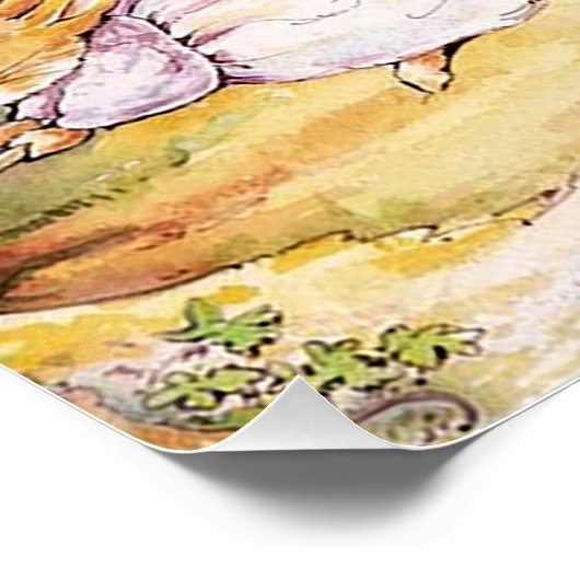 Jemima Puddle Duck geht mit Herrn Fox spazieren Poster (Ecke)