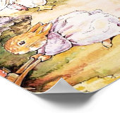 Jemima Puddle Duck geht mit Herrn Fox spazieren Poster (Ecke)