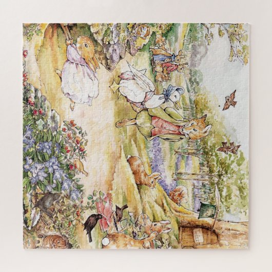 Jemima Puddle Duck geht mit Herrn Fox spazieren Puzzle (Horizontal)