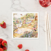 Jemima Puddle Duck geht mit Herrn Fox spazieren Serviette (Beispiel)