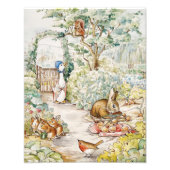 Jemima Puddle Duck im Garten von Herrn Mc Gregor Fotodruck (Vorne)