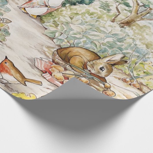 Jemima Puddle Duck im Garten von Herrn Mc Gregor Geschenkpapier (Ecke)