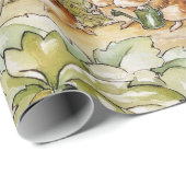 Jemima Puddle Duck im Garten von Herrn Mc Gregor Geschenkpapier (Rolleneckpunkt)