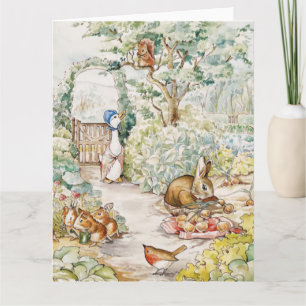 Jemima Puddle Duck im Garten von Herrn Mc Gregor Karte