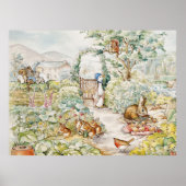 Jemima Puddle Duck im Garten von Herrn Mc Gregor Poster (Vorne)