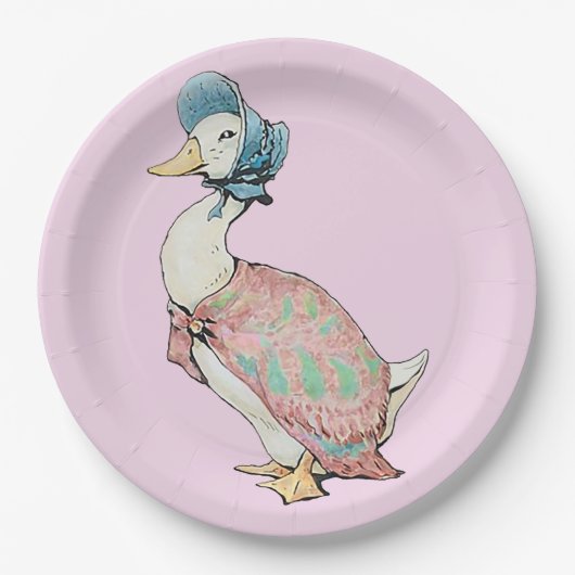Jemima Puddle Duck Pappteller (Vorderseite)