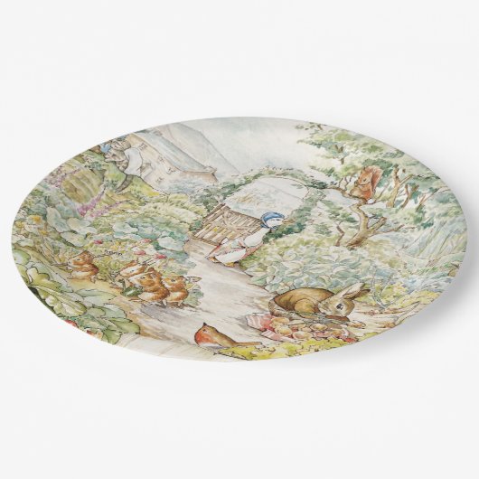 Jemima Puddle Duck Pappteller (Schrägansicht)