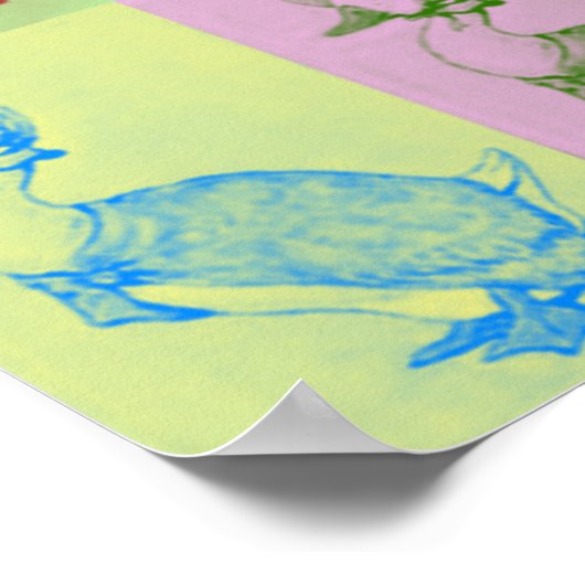 Jemima Puddle-Duck Pop Art Poster (Ecke)
