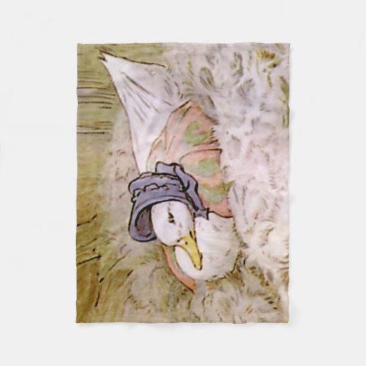 Jemima Puddle-Duck von Beatrix Po hackt ihre Eier Fleecedecke (Vorderseite)