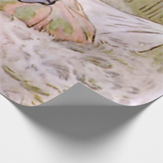 Jemima Puddle-Duck von Beatrix Po hackt ihre Eier Geschenkpapier (Ecke)