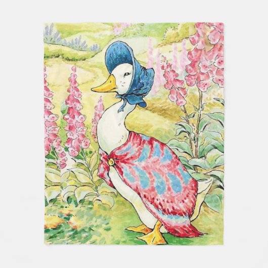 "Jemima Puddle Duck" von Beatrix Potter Fleecedecke (Vorderseite)