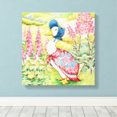 "Jemima Puddle Duck" von Beatrix Potter Leinwanddruck (Insitu (Holzboden))