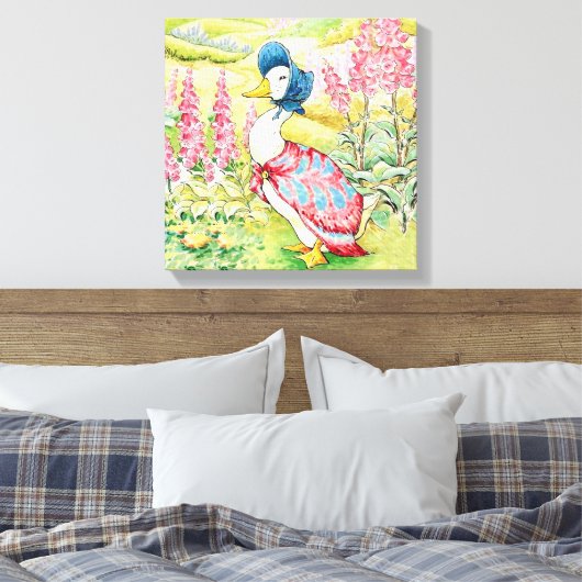 "Jemima Puddle Duck" von Beatrix Potter Leinwanddruck (Insitu (Schlafzimmer))