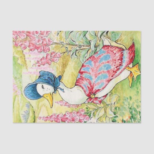 "Jemima Puddle Duck" von Beatrix Potter Seidenpapier (Vorderseite)