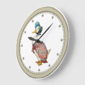 Jemima Puddleduck Große Wanduhr (Winkel)