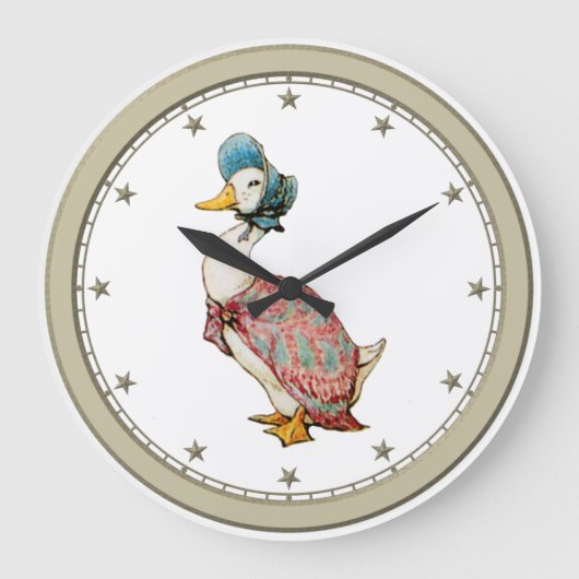 Jemima Puddleduck Große Wanduhr (Vorderseite)