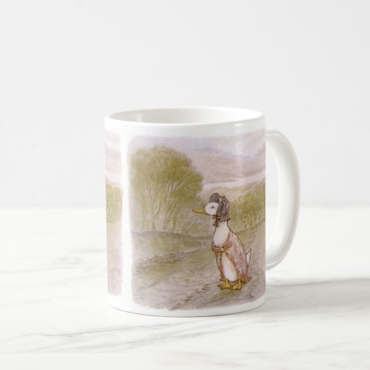 Jemima Puddleduck Tasse, Beatrix-Töpfergeschenk Kaffeetasse (VorderseiteRechts)