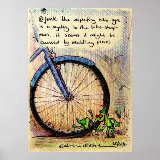 @jemK irkafirka print Poster (Vorne)