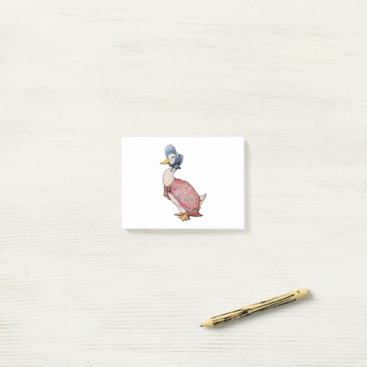 Jemmima-puddleduck sq post-it klebezettel (Auf Schreibtisch)