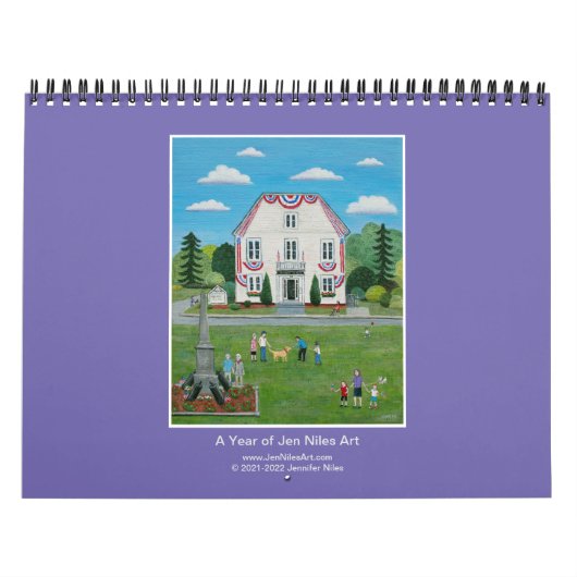 Jen Niles Art 12 Monate Wandkalender (Titelbild)