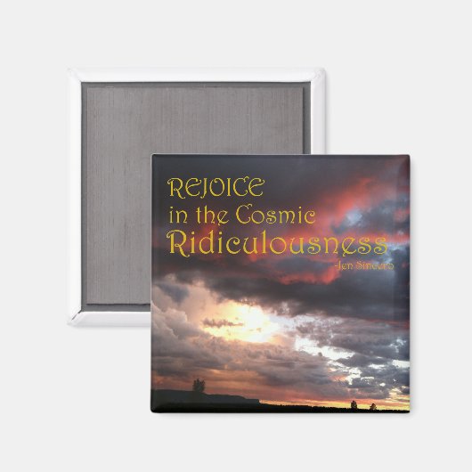 Jen Sincero Badass Motivierend Quote Magnet (Vorderseite/Rückseite)