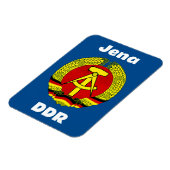Jena, DDR, Jena, Deutschland (DDR Ossi) Magnet (Linke Seite)