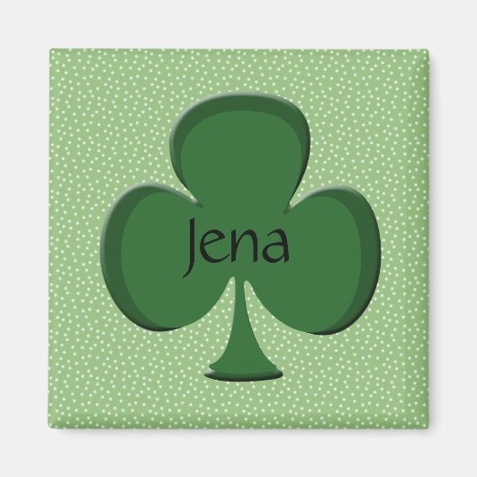 Jena Kleeblatt Name Magnet (Vorne)