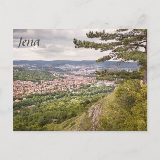 Jena View Foto Postkarte (Vorderseite)