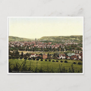 Jena, von Hansberge (d.h. Hausberge), Thüringen, Postkarte