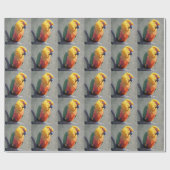 Jenday Conure Wrapping Paper Geschenkpapier (Flach)