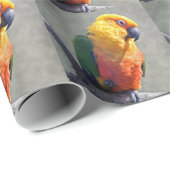 Jenday Conure Wrapping Paper Geschenkpapier (Rolleneckpunkt)