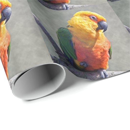 Jenday Conure Wrapping Paper Geschenkpapier (Rolleneckpunkt)