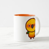 Jenday Conure Zweifarbige Tasse (VorderseiteRechts)