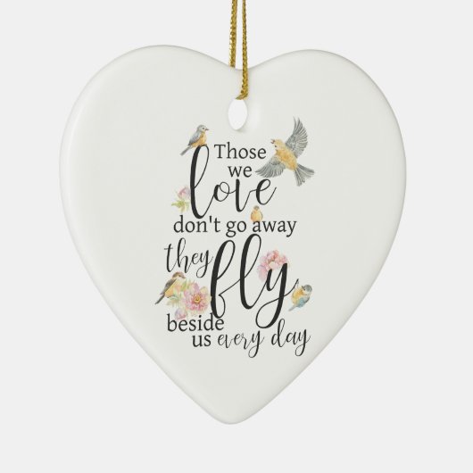 Jene, die wir gerne Vogelgedächtnis mögen Keramik Ornament (Rechts)