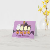 Jene Vögel auf Halloween Karte (Gelbe Blume)