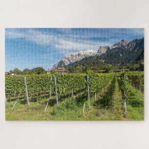 Jenins Graubünden Schweiz Weinberge im Rheintal Puzzle