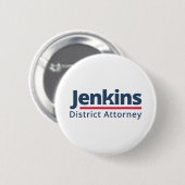 Jenkins für Bezirksstaatsanwalt Button (Vorne & Hinten)