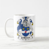Jenkinson Familienwappen Kaffeetasse (Links)