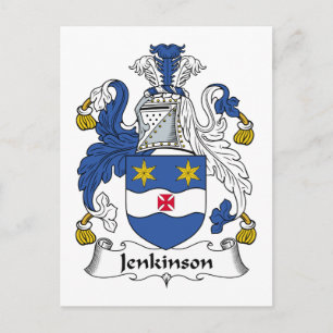 Jenkinson Familienwappen Postkarte