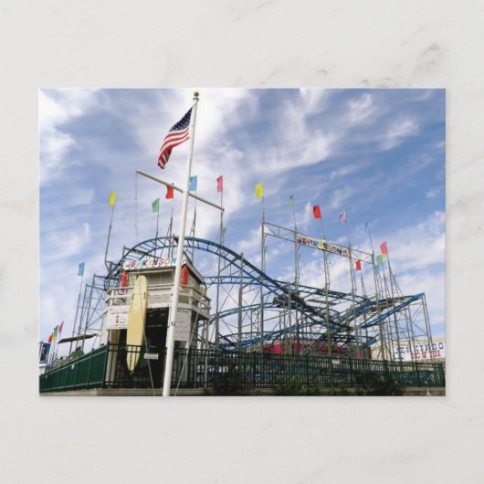 Jenkinson's Boardwalk Rollercoaster Postkarte (Vorderseite)