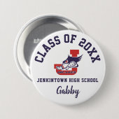 Jenkintown High School-Button-Logo Button (Vorne & Hinten)