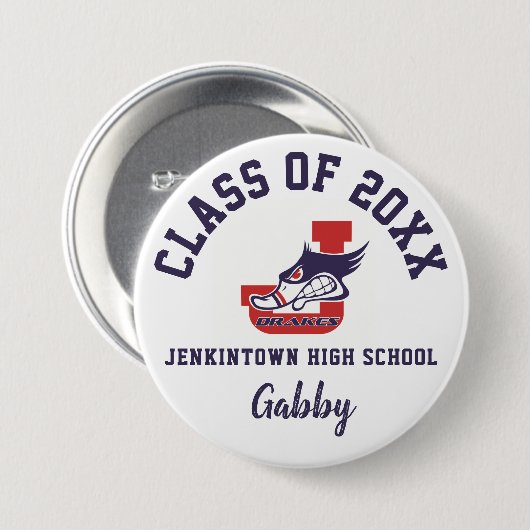 Jenkintown High School-Button-Logo Button (Vorne & Hinten)