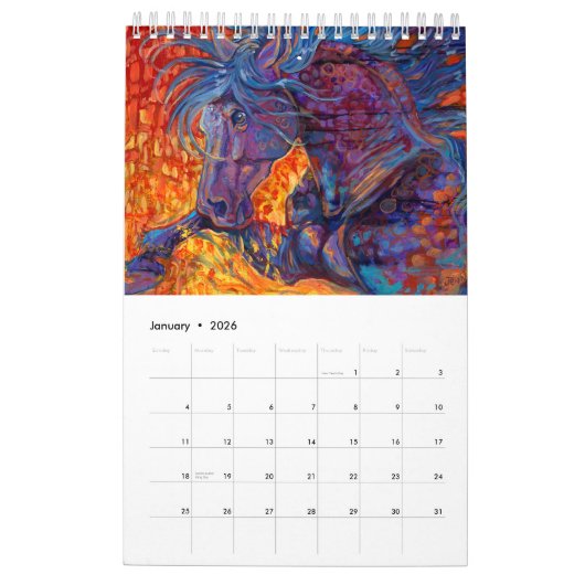 jenn cunningham 2023 art calendar kalender (Jan 2026)