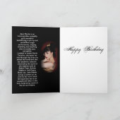 Jenn Martin (schwarzer Bikini) Geburtstagskarte Karte (Innenseite)