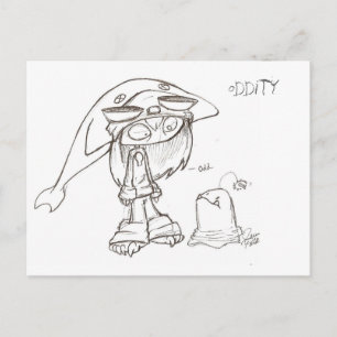 Jenn, Oddity Postkarte