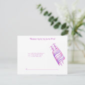 Jenna Alli Pink Torah Bat Mitzvah Einladung UAWG (Stehend Vorderseite)