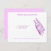 Jenna Alli Pink Torah Bat Mitzvah Einladung UAWG (Vorne/Hinten)