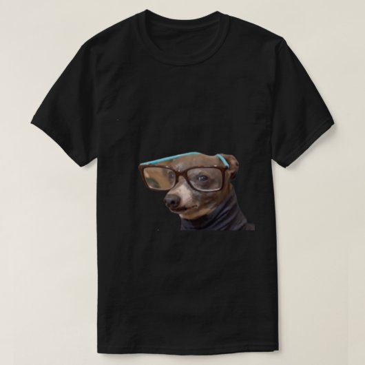 Jenna Marbles_ dog Kermit mit Brille T-Shirt (Design vorne)