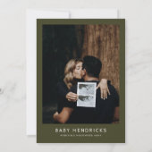 JENNA Pine Tree Adventure erwartet Baby Shower Einladung (Rückseite)