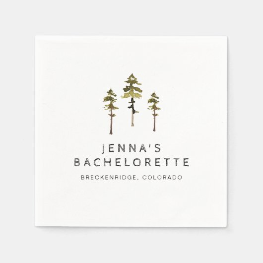 JENNA Pine Tree Camp Serviette (Vorderseite)